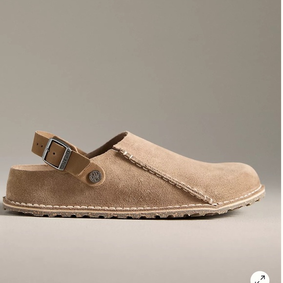 Birkenstock Taupe Suede Convertible Lutry Clog